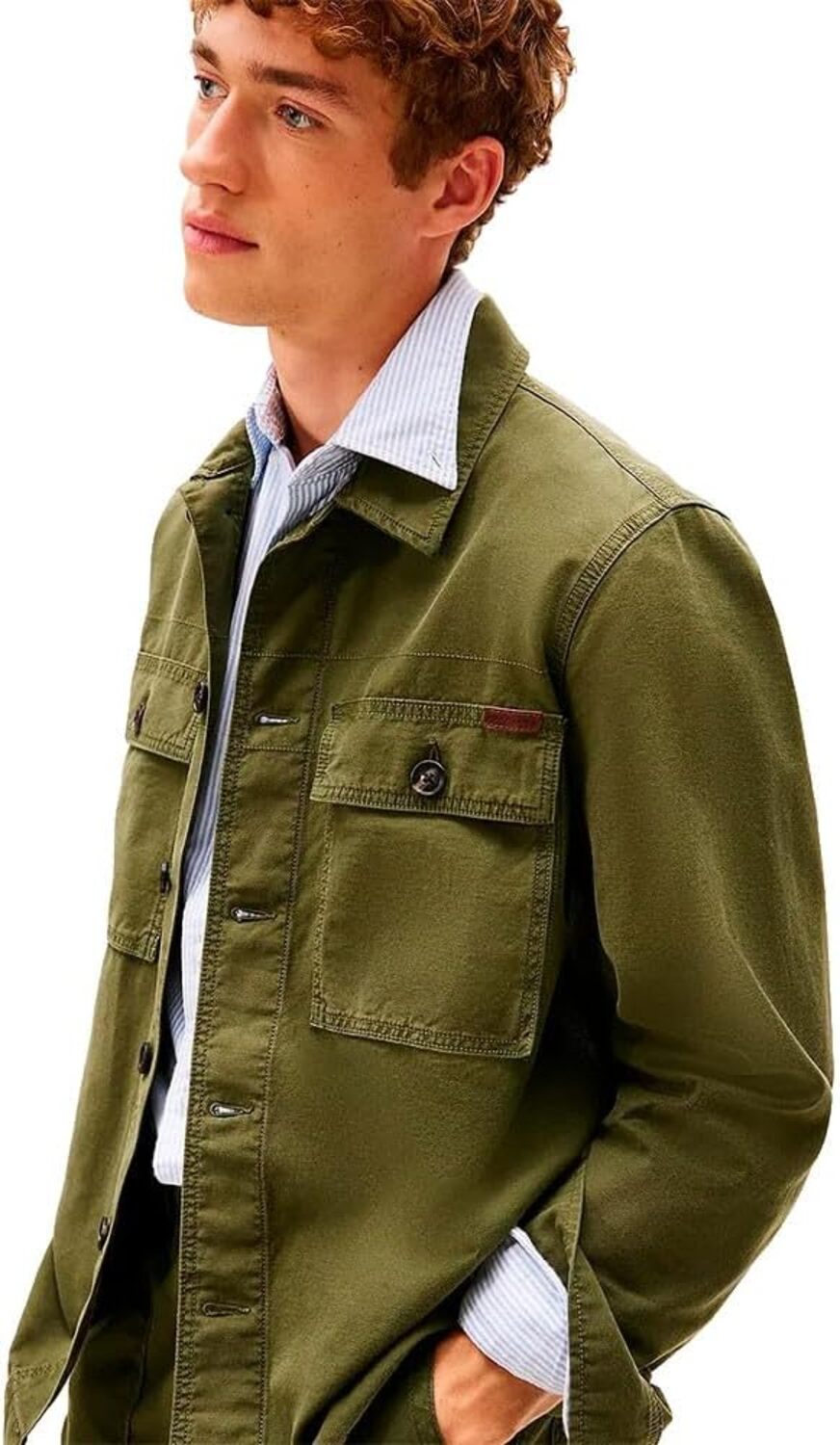 Tommy Hilfiger Giubbotto corto Uomo Mod. MW0MW41873 M1Q Verde