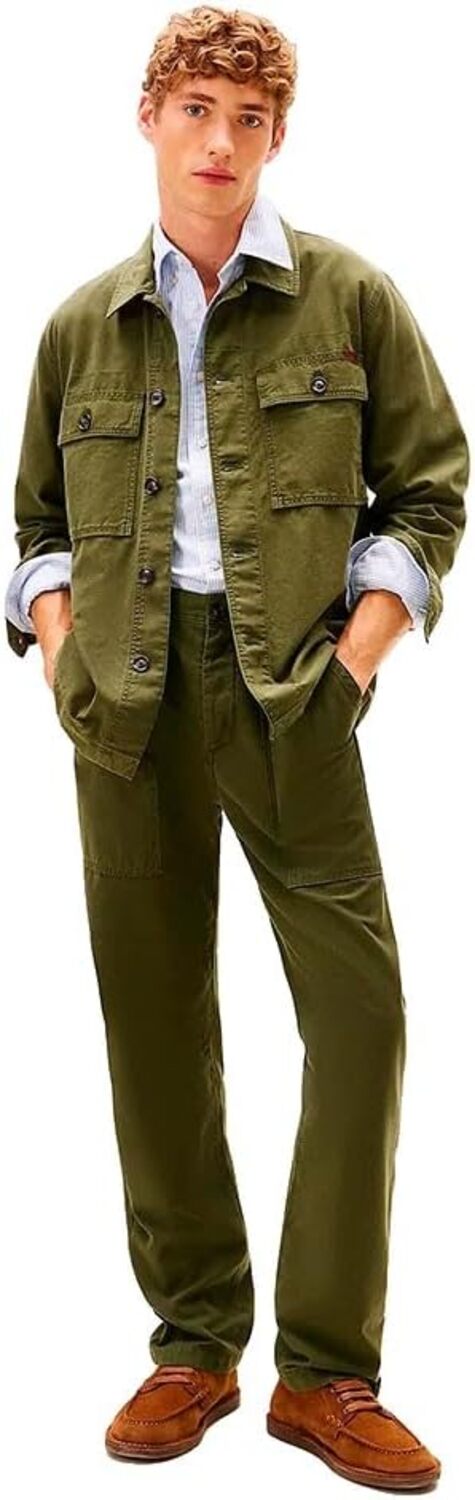 Tommy Hilfiger Giubbotto corto Uomo Mod. MW0MW41873 M1Q Verde