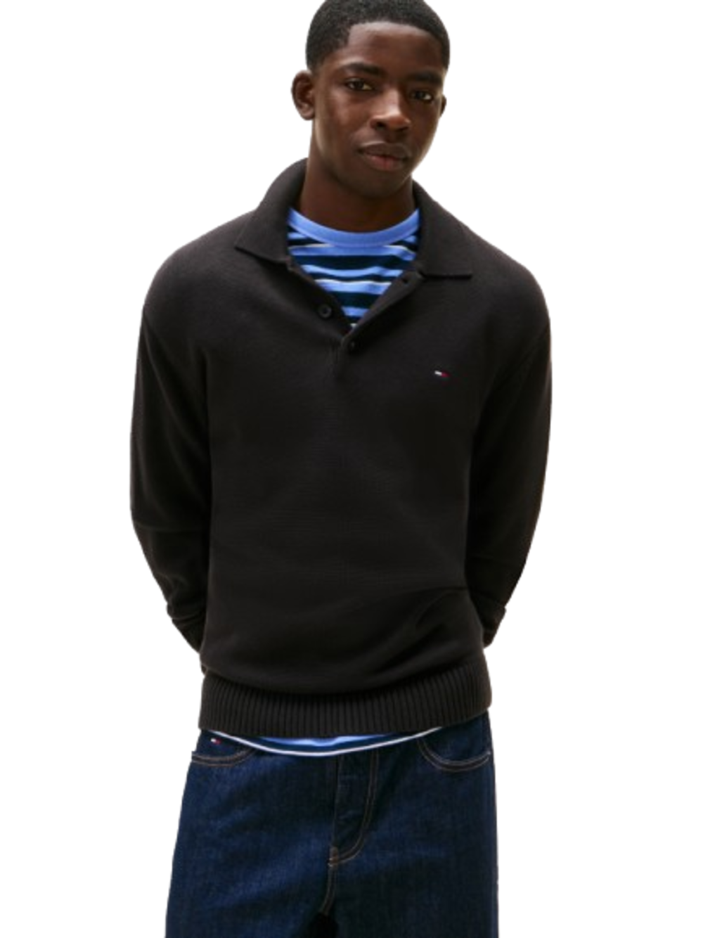 Tommy Hilfiger Tommy Hilfiger Polo M/L Uomo Mod. DM0DM22647 BDS Nero