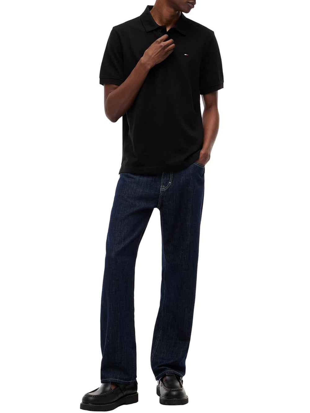 Tommy Hilfiger Tommy Hilfiger Polo M/C Uomo Mod. DM0DM22711 BDS Nero