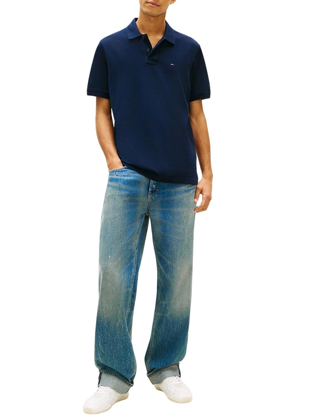 Tommy Hilfiger Tommy Hilfiger Polo M/C Uomo Mod. DM0DM22711 C1G Blu