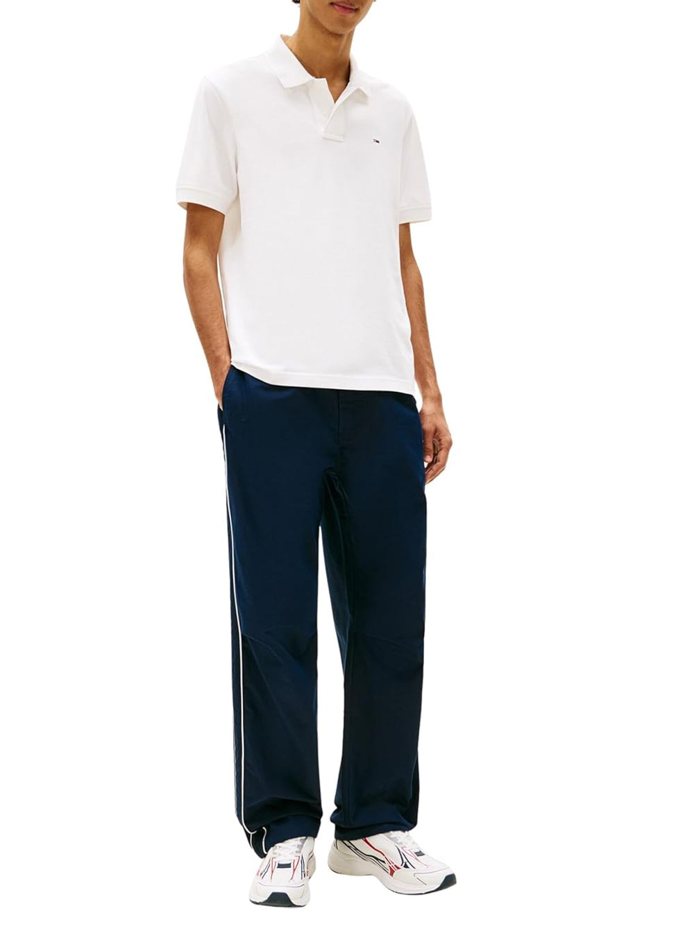 Tommy Hilfiger Tommy Hilfiger Polo Manica Corta Uomo Mod. DM0DM22711 YBL Bianco