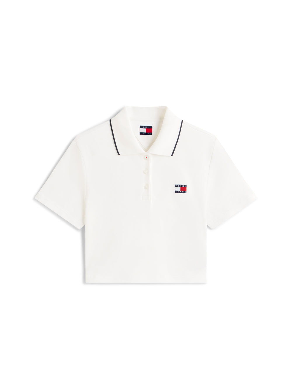 Tommy Hilfiger Tommy Hilfiger Polo M/C Donna Mod. DW0DW21363 YBL Bianco