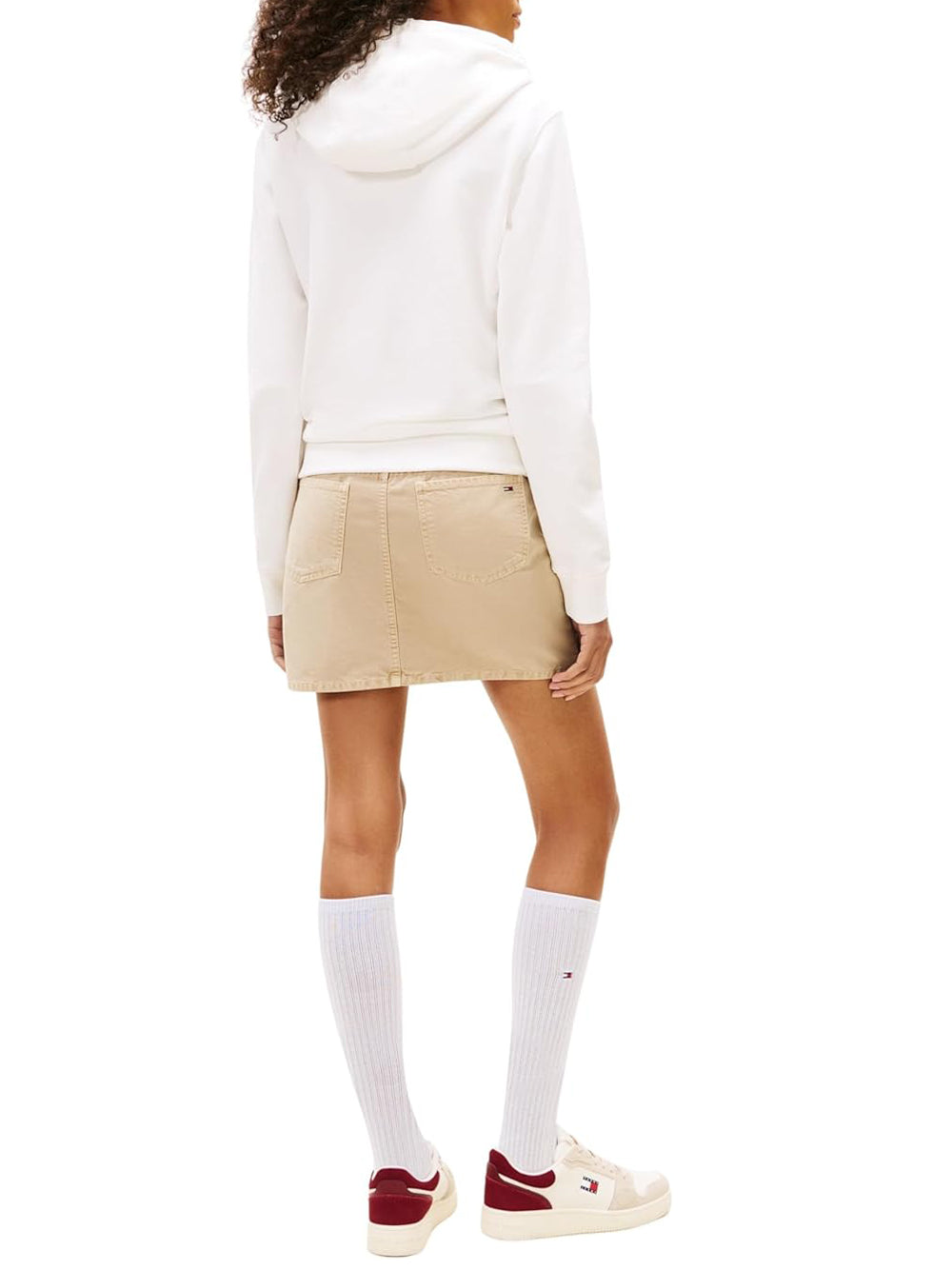 Tommy Hilfiger Tommy Hilfiger Felpa cappuccio Donna Mod. DW0DW21921 YBL Panna Avorio