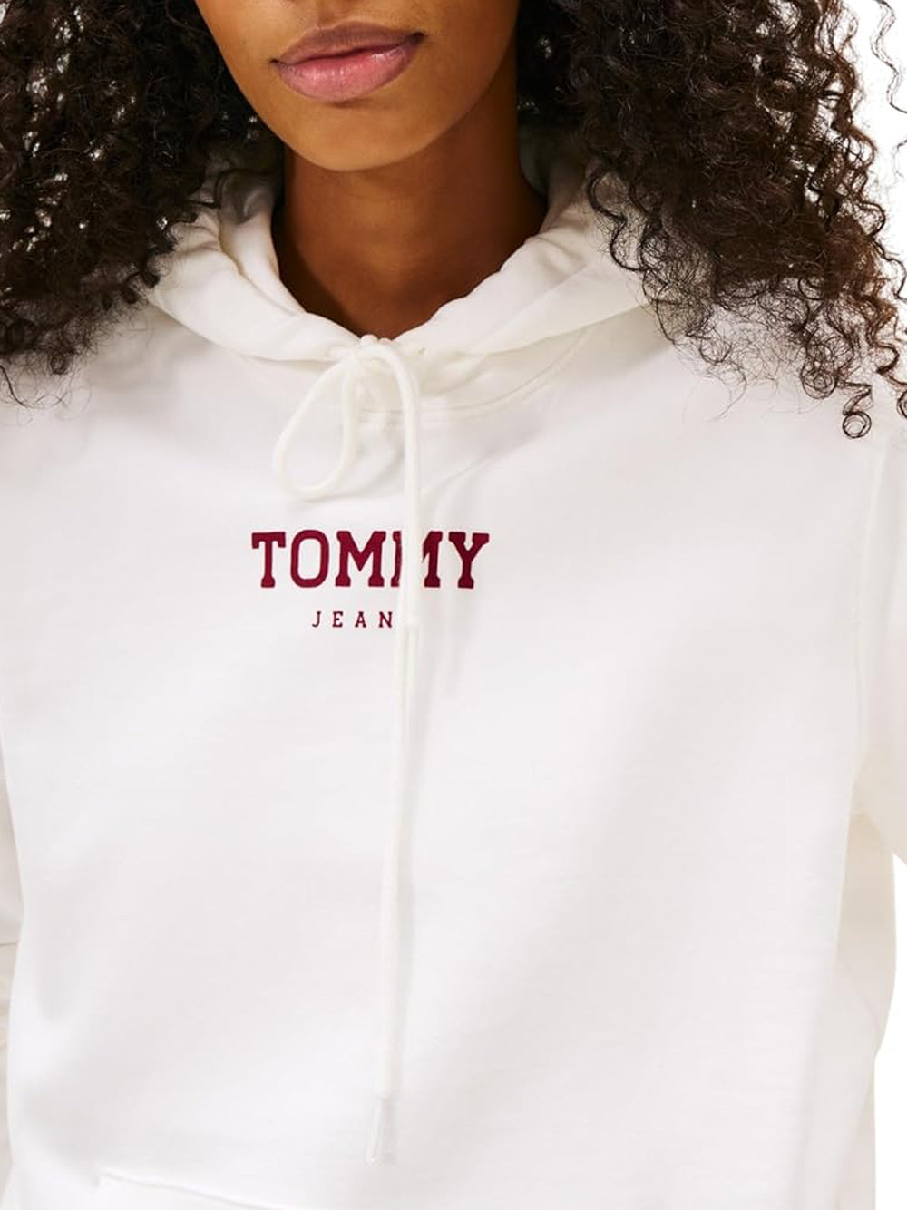 Tommy Hilfiger Tommy Hilfiger Felpa cappuccio Donna Mod. DW0DW21921 YBL Panna Avorio