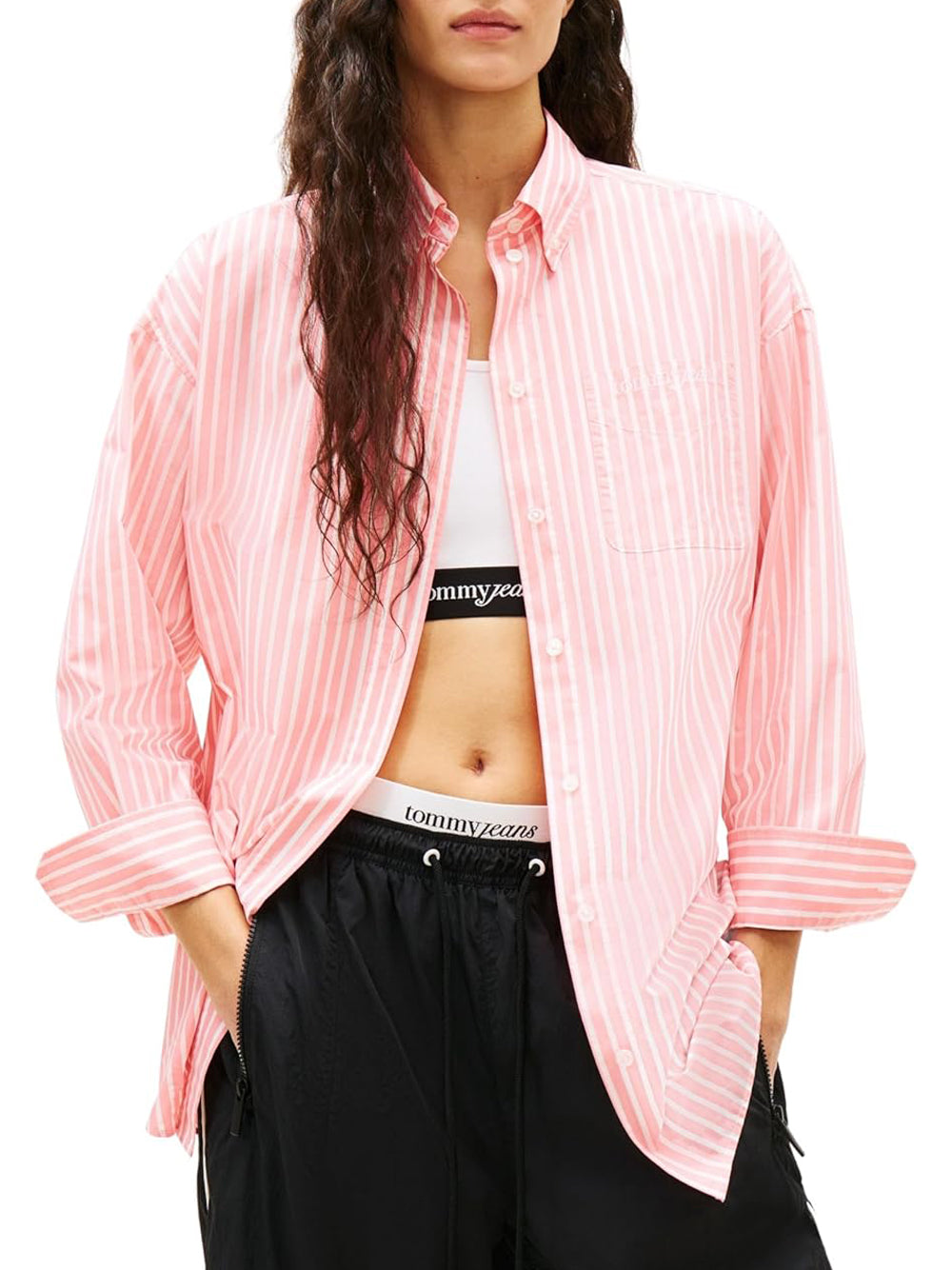 Tommy Hilfiger Tommy Hilfiger Camicia m/l Donna Mod. DW0DW22218 OD2 Rosso