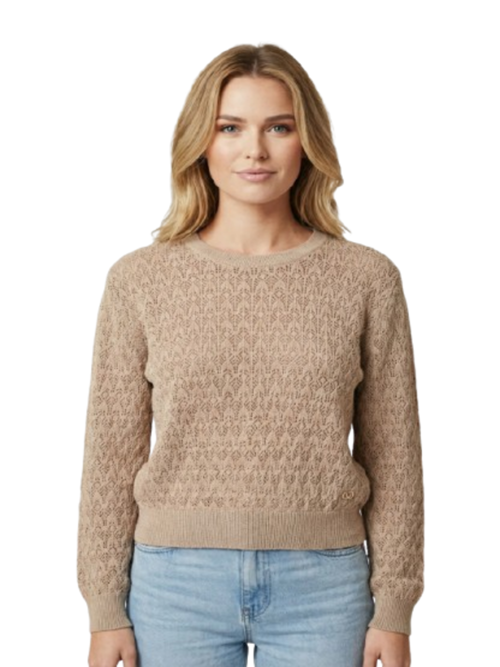 Yes Zee Maglia Donna Mod. M453 IV00 212 Tortora Beige