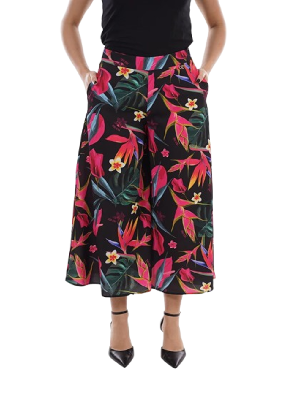 Yes Zee Pantalone Donna Mod. P497 CL00 2801 Fantasia Multicolore