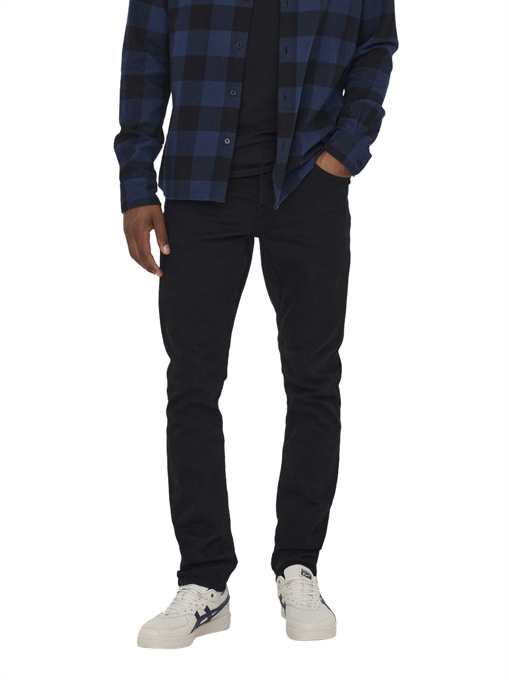 Only e Sons Jeans loom slim Nero