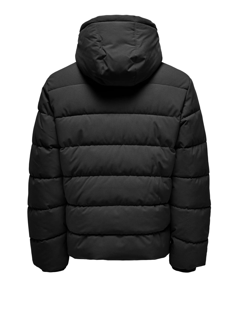 Only e Sons Piumino cappuccio basic Nero
