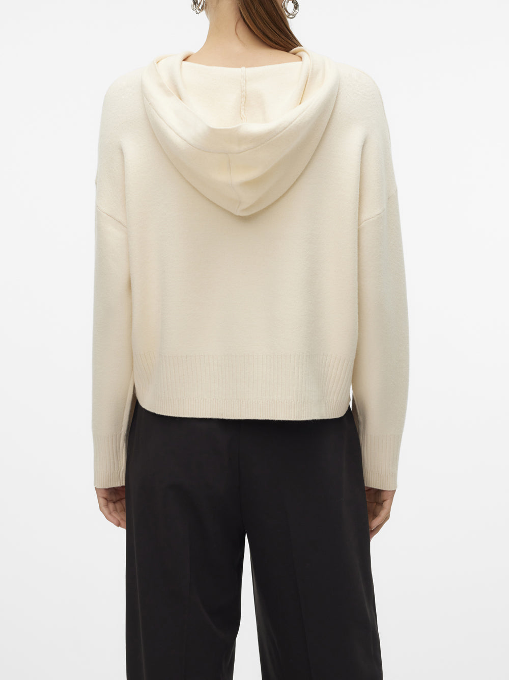 Vero Moda Maglioncino pullover con cappuccio Gold Bianco