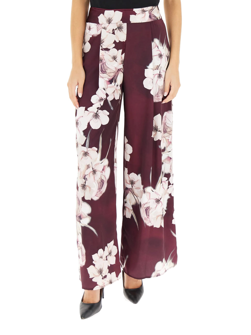 Rinascimento Pantaloni Baci bosel fantasia floreale