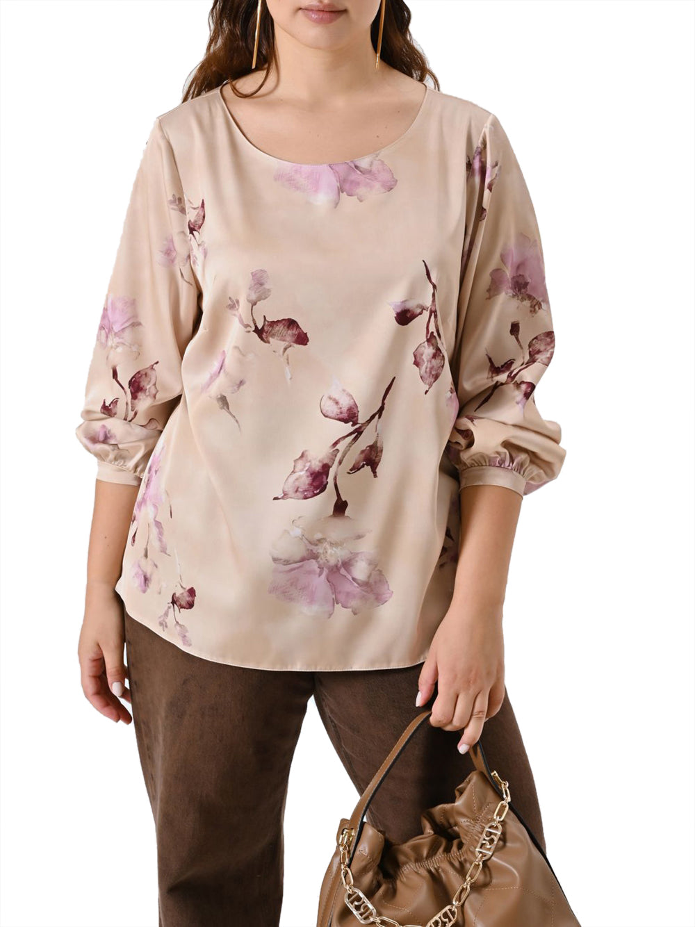 Rinascimento Blusa Curvy stampa Floreale