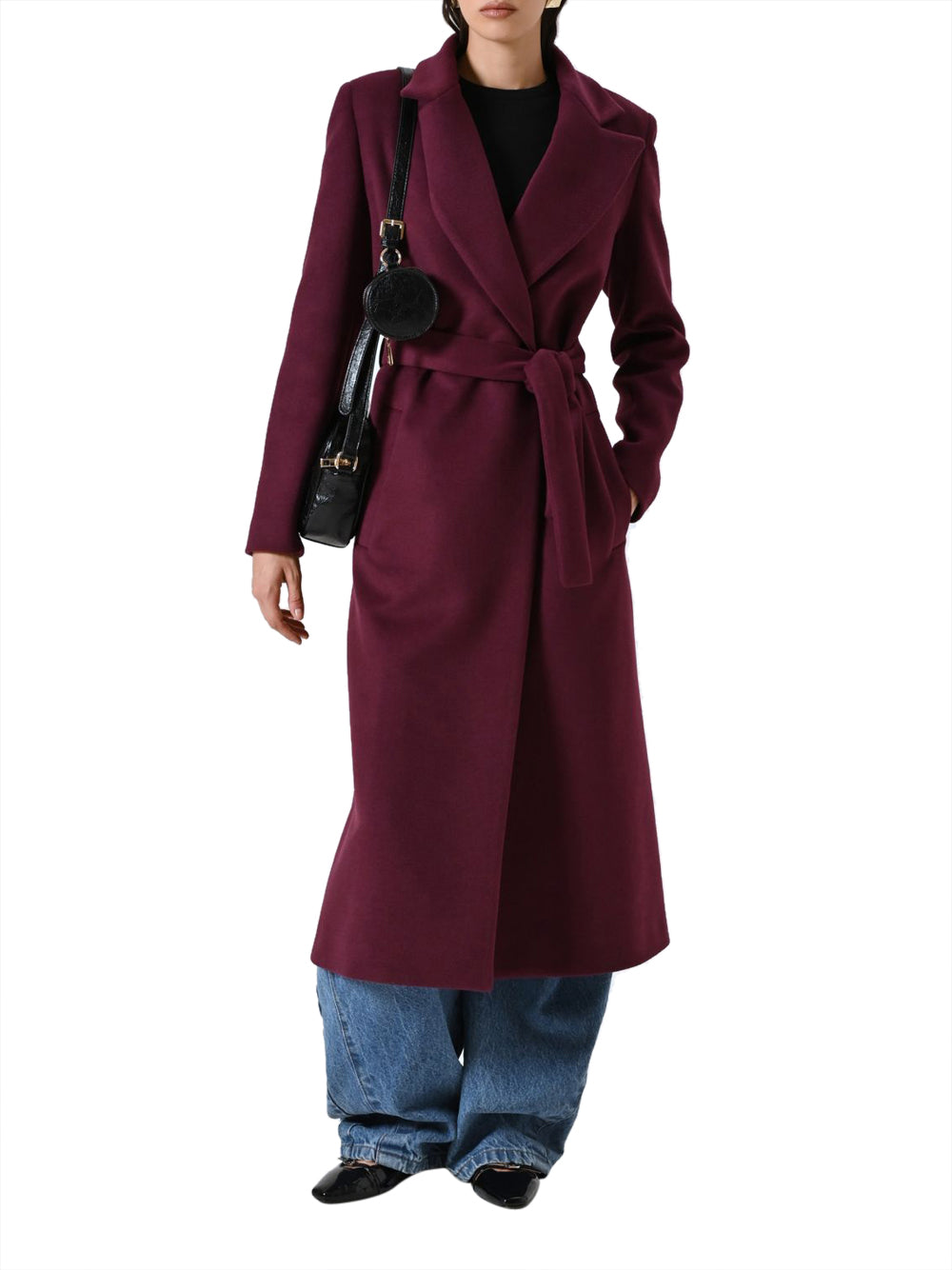 Rinascimento Cappotto Vestaglia Midi Rosso