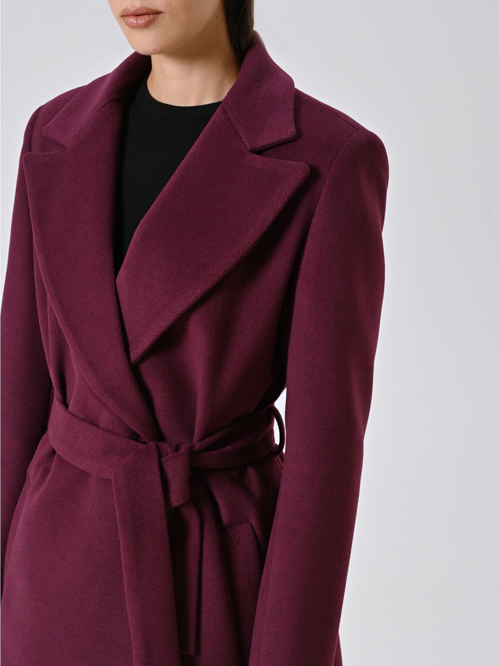 Rinascimento Cappotto Vestaglia Midi Rosso