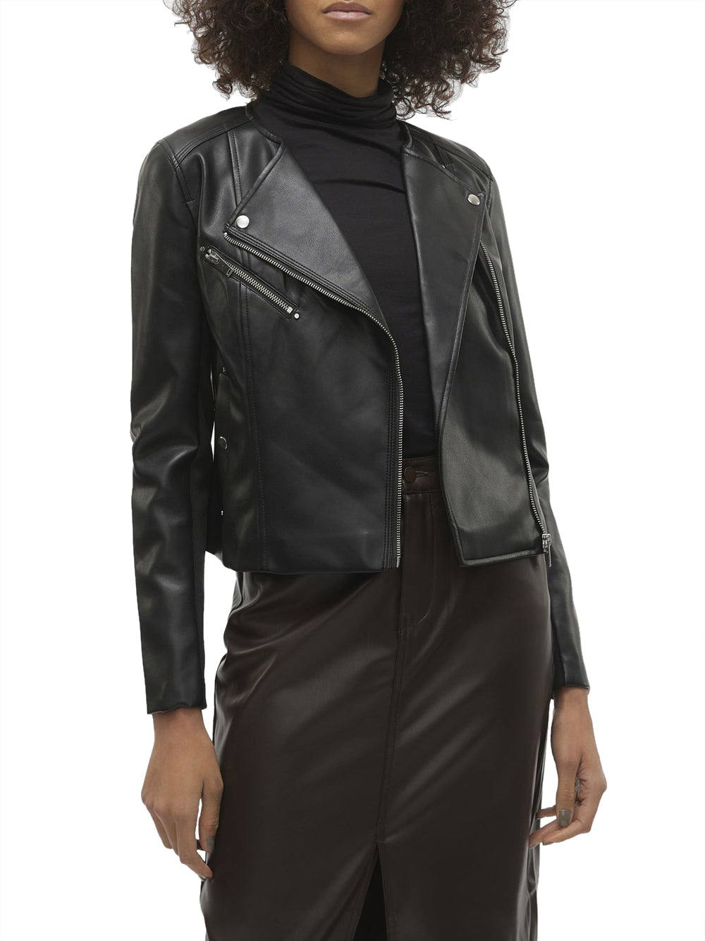 Vero Moda Giubbotto biker corto vmriley rio Nero