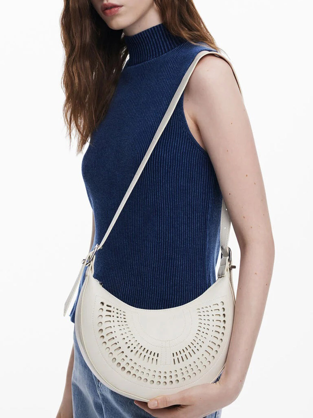 Desigual Borsa media hobo Beige