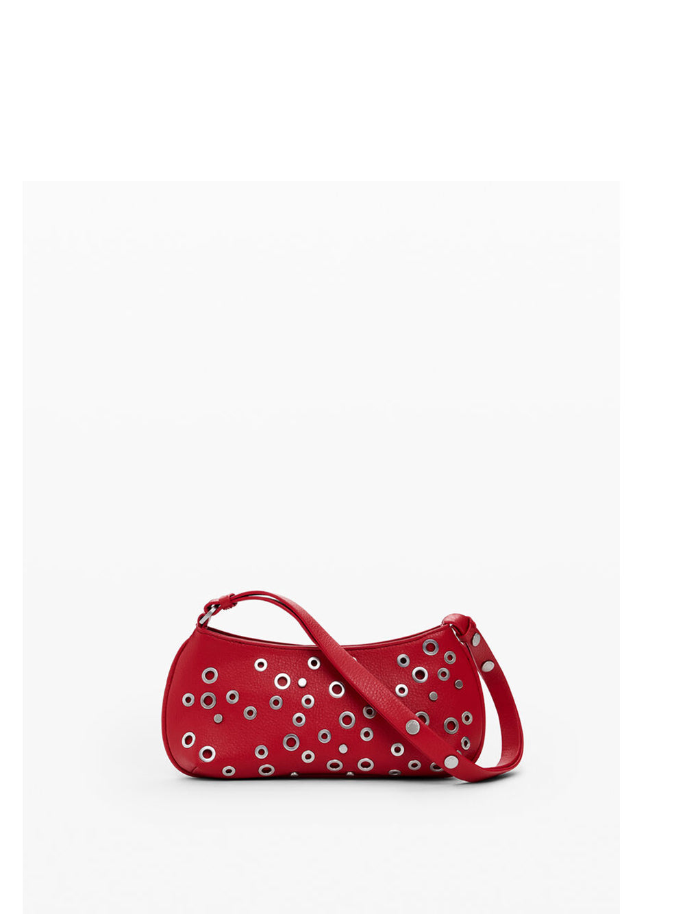 Desigual Borsa rebel alsacia con borchie Rosso