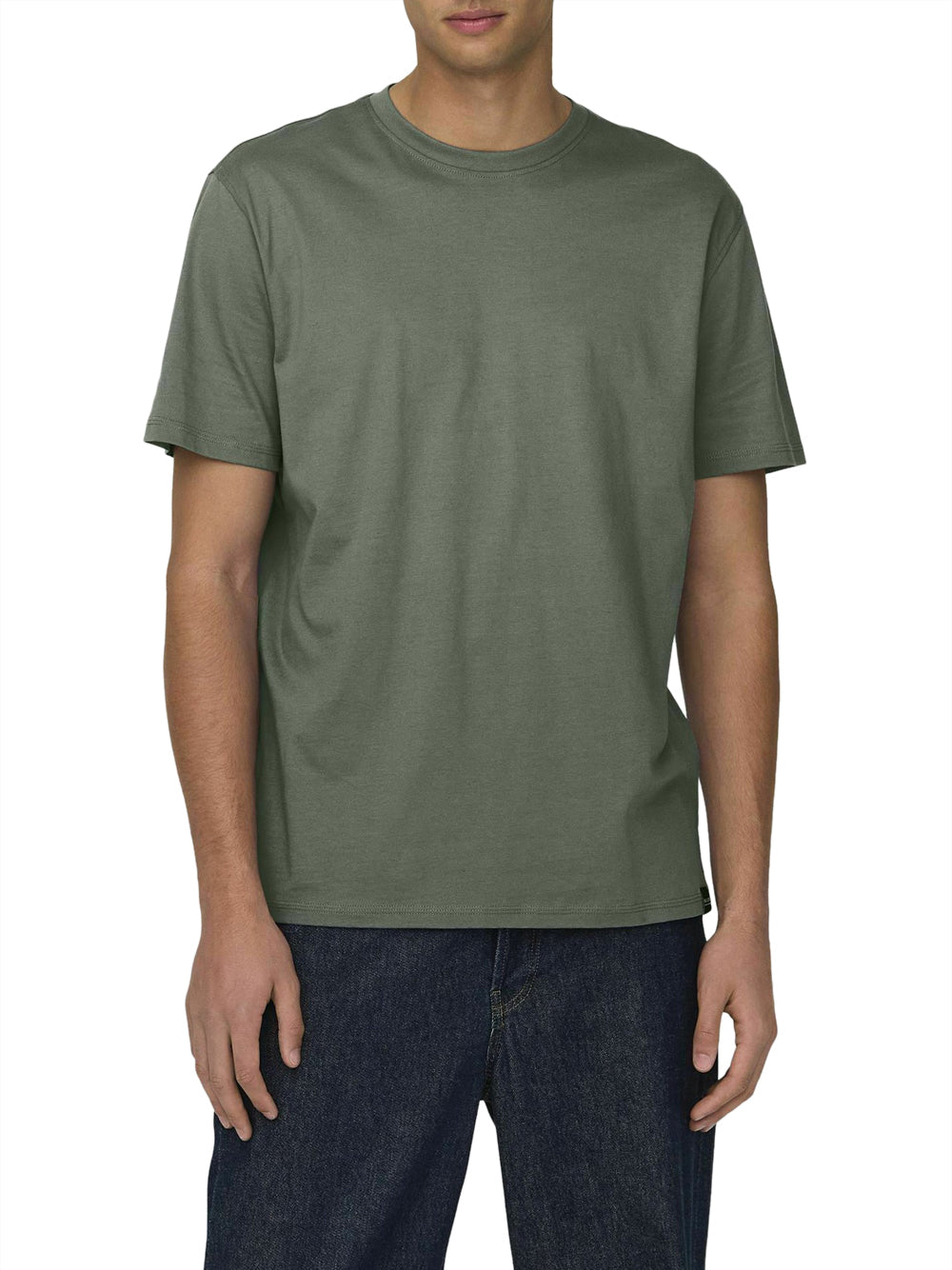 Only e Sons T-shirt basic Max life Verde