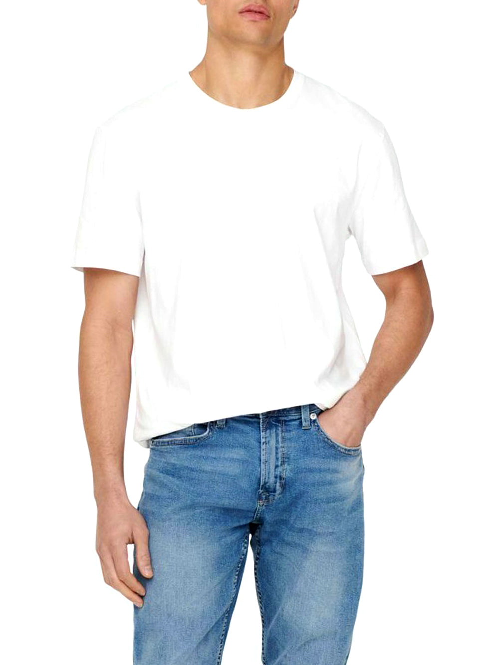 Only e Sons T-shirt basic Max life Bianco