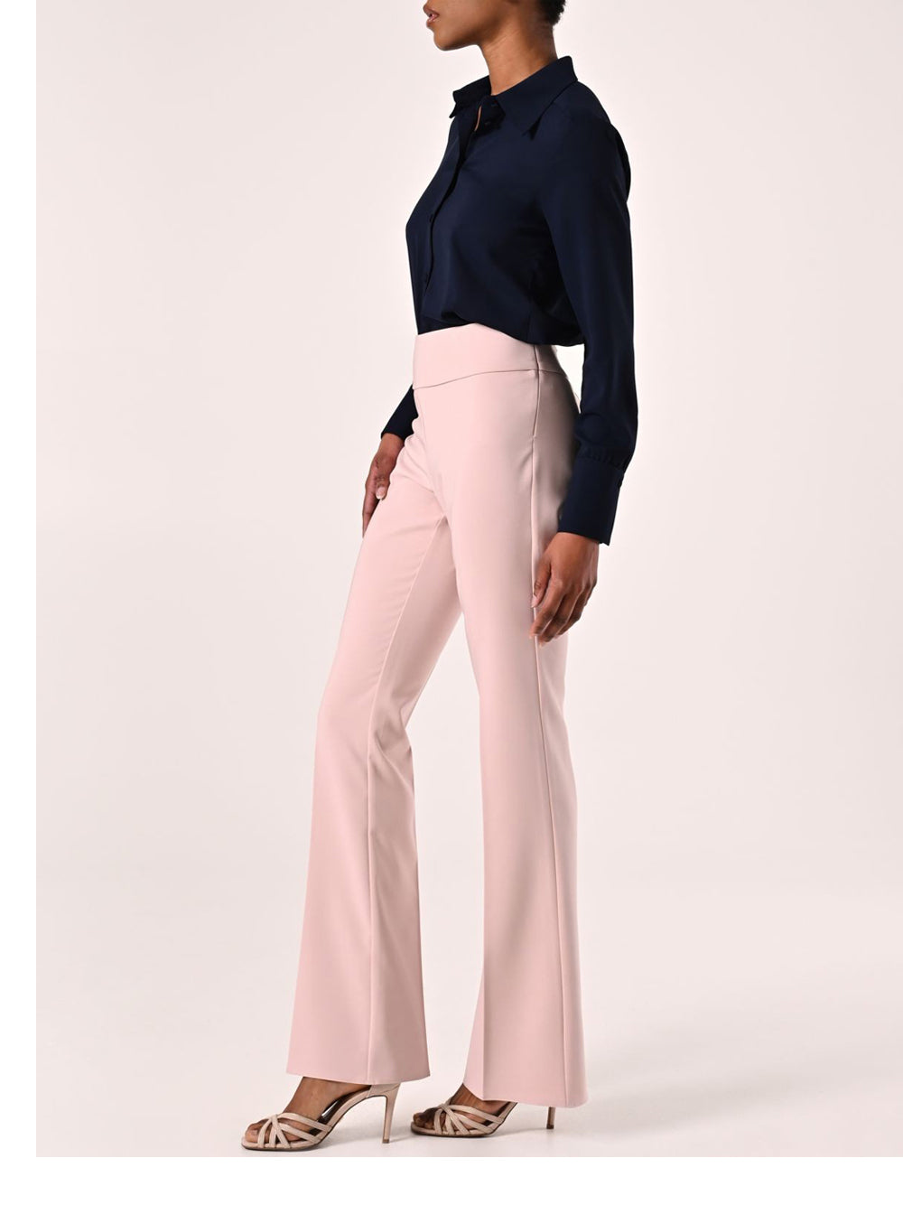 Rinascimento Pantalone flare Rosa