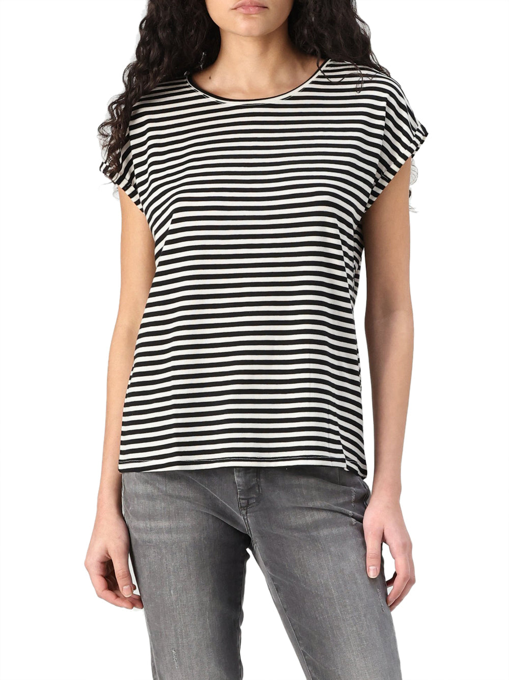 Vero Moda T-shirt basic Ava Nero
