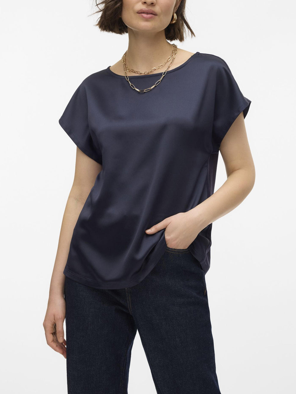 Vero Moda Top merle sottogiacca Blu
