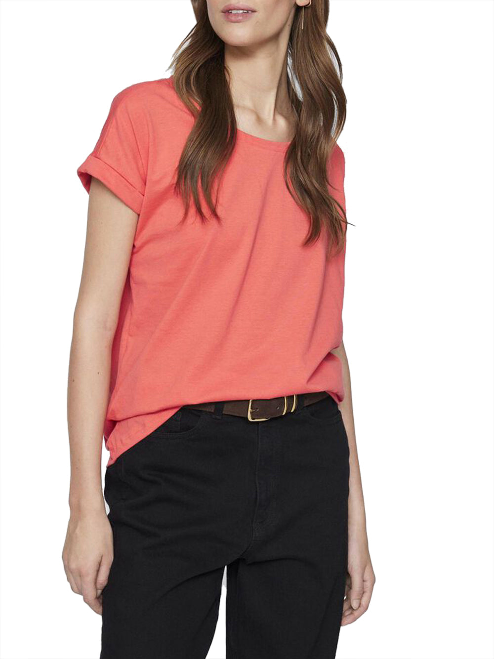 Vila Blusa bimaterica Rosso