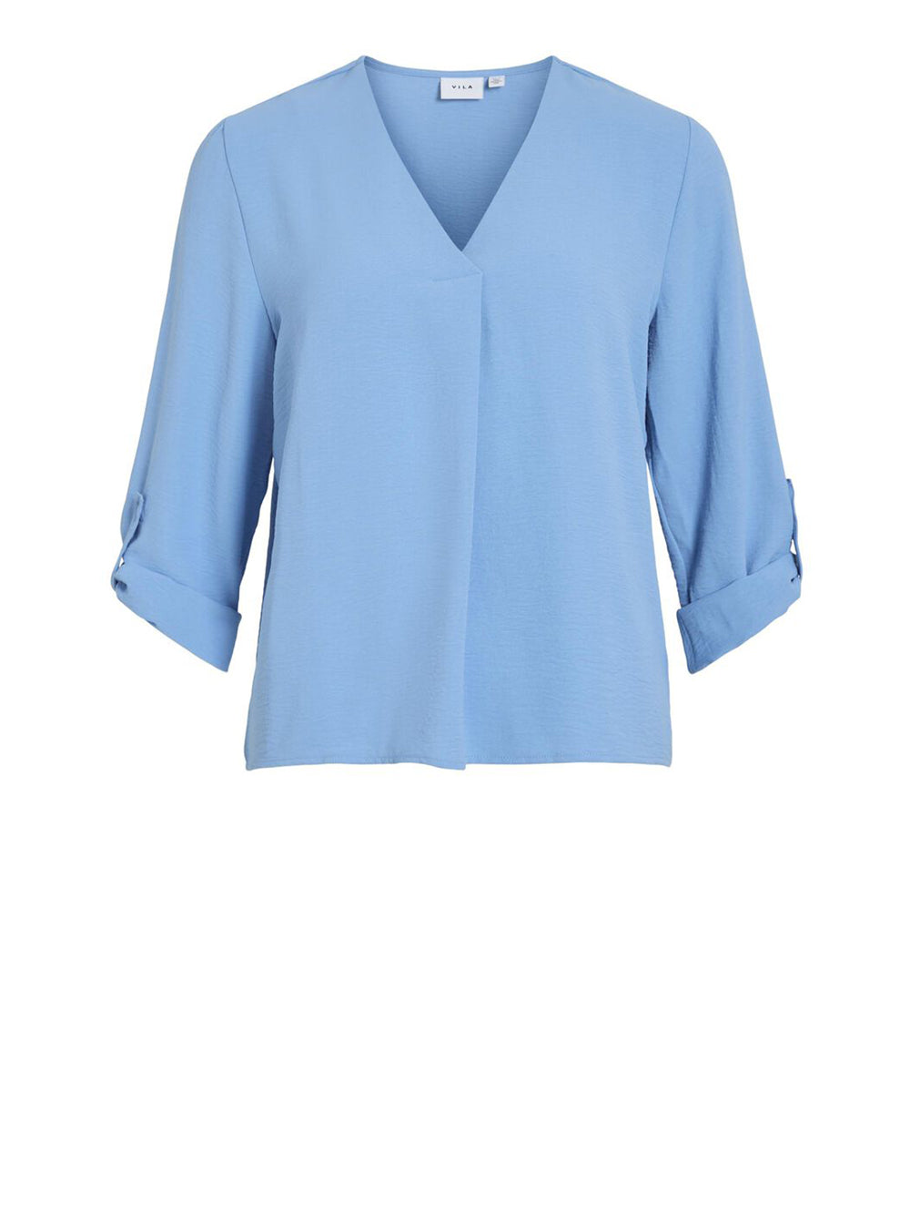 Vila Blusa scollo V manica 3/4 Josa Celeste