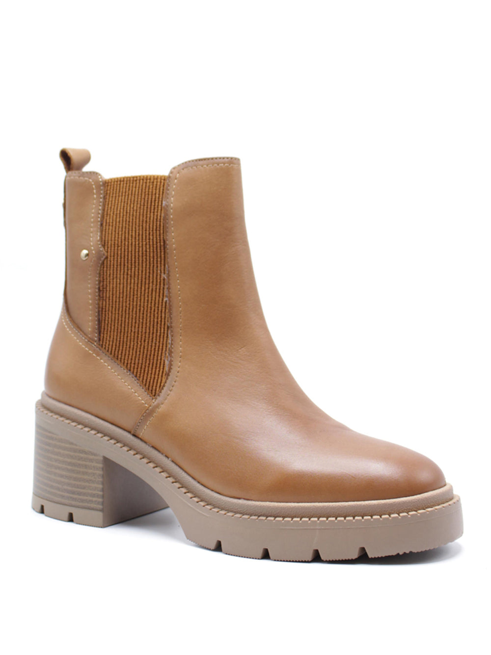 CARMELA Stivaletti con tacco Donna - modello 161915 Beige