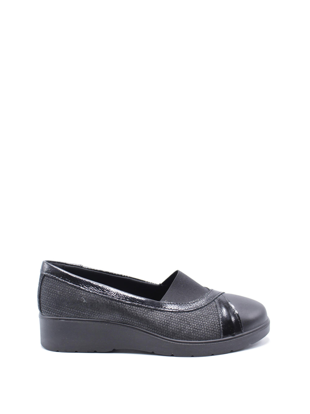 ENVAL SOFT Mocassini con zeppa Donna - modello 6761900 Nero