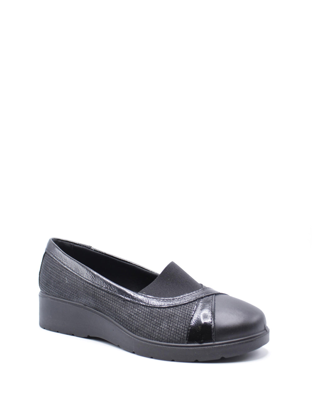 ENVAL SOFT Mocassini con zeppa Donna - modello 6761900 Nero