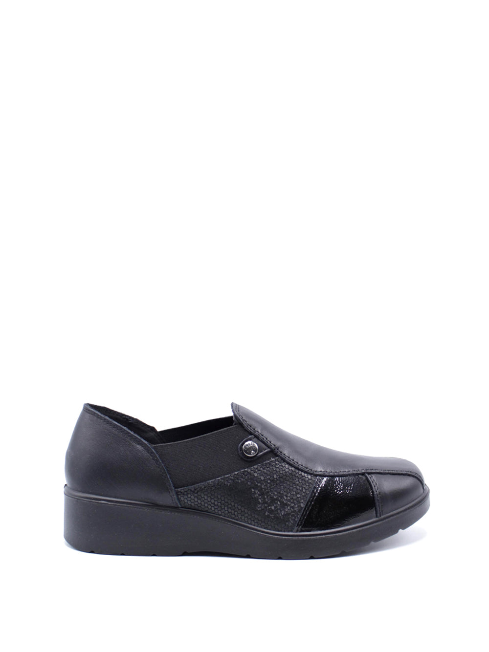 ENVAL SOFT Mocassini con zeppa Donna - modello 6762000 Nero