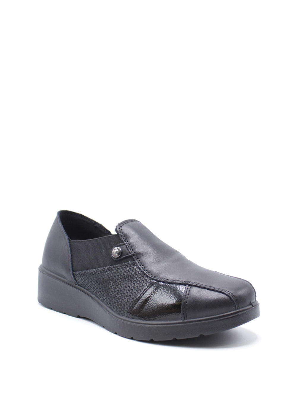 ENVAL SOFT Mocassini con zeppa Donna - modello 6762000 Nero