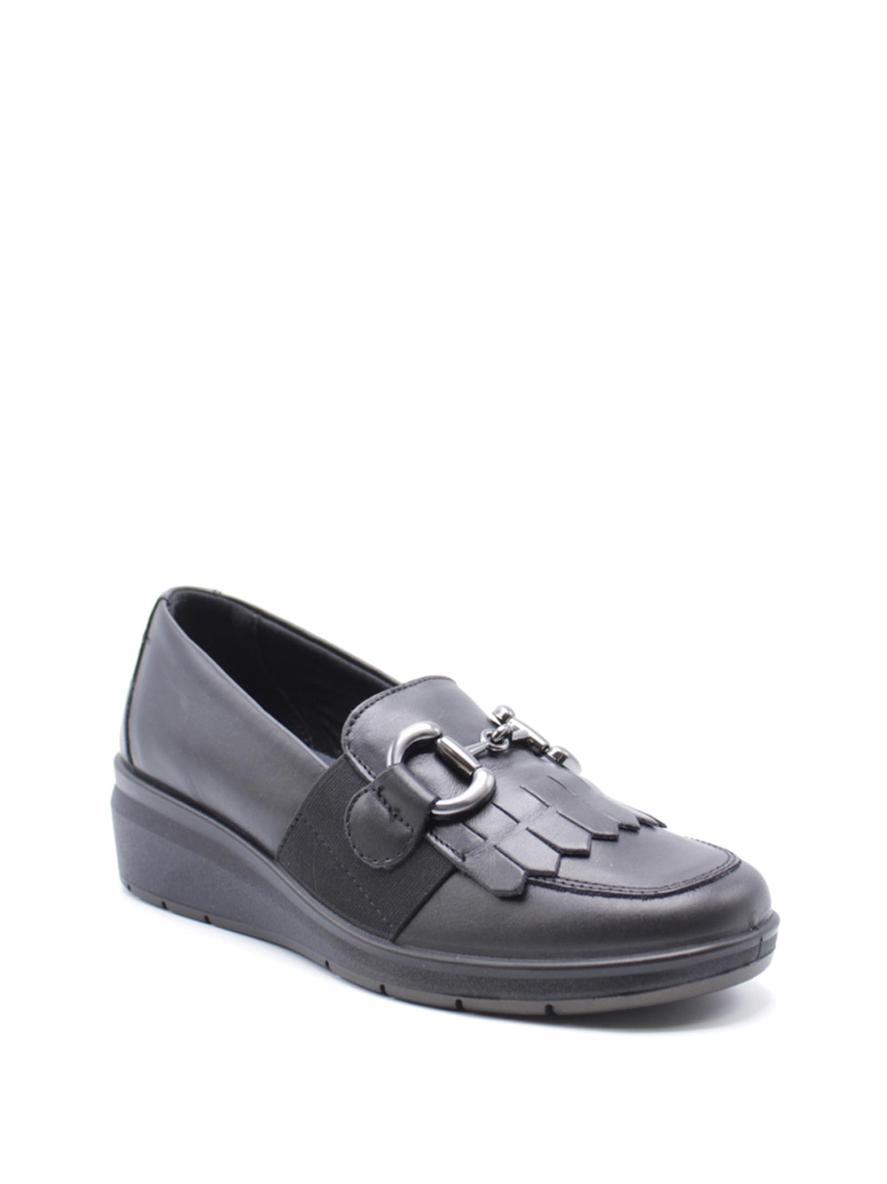 ENVAL SOFT Mocassini con zeppa Donna - modello 6763200 Nero