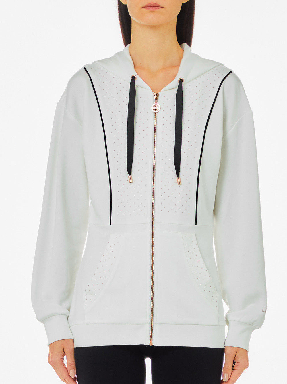 LIU.JO Felpa con zip Donna - modello TF4188FS576 Bianco