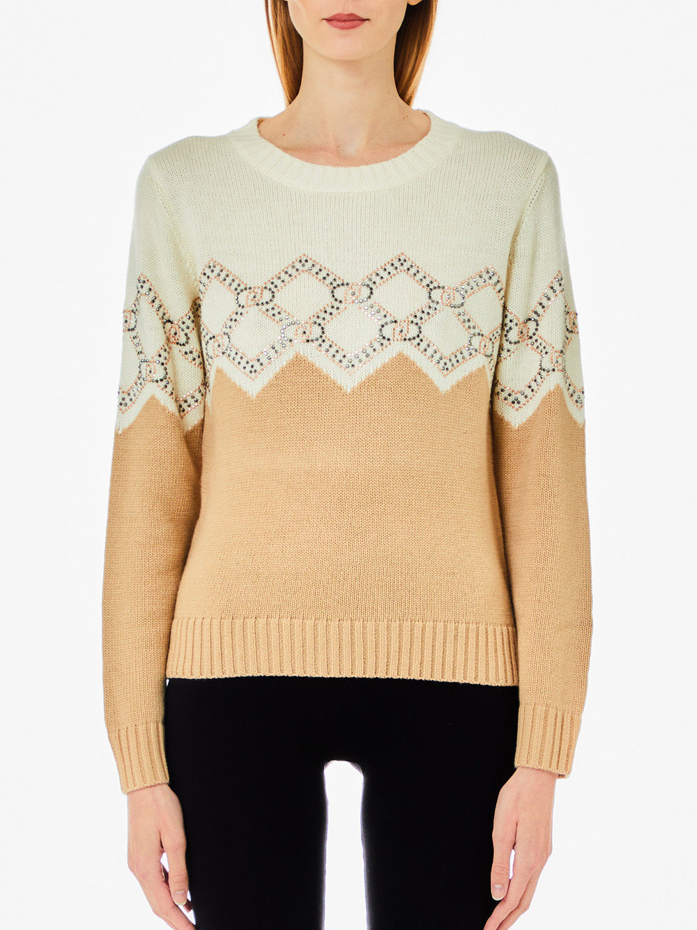 LIU.JO Maglione Donna - modello TF4233MS55L Beige