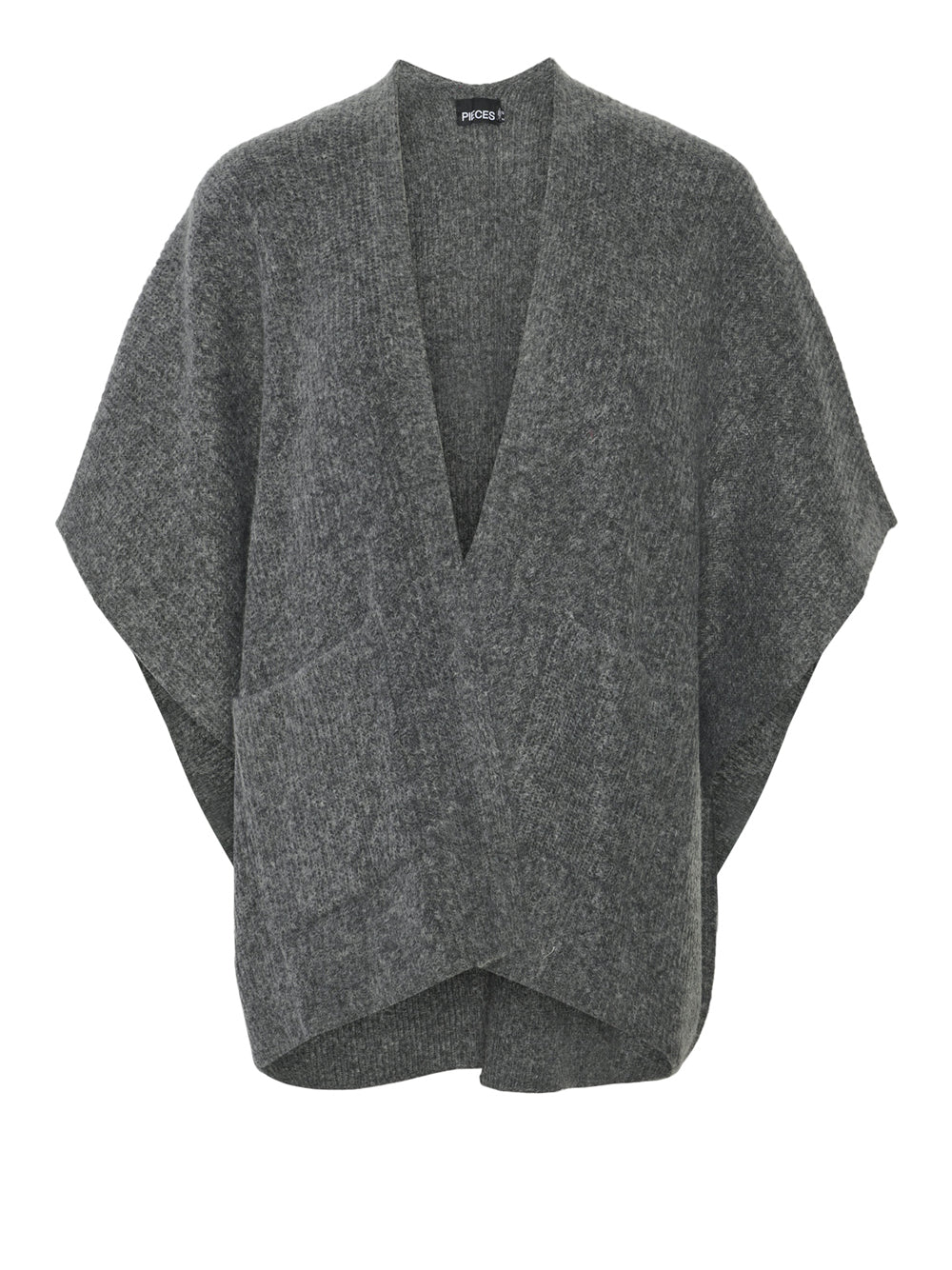 PIECES Poncho Donna - modello 17152831 Grigio