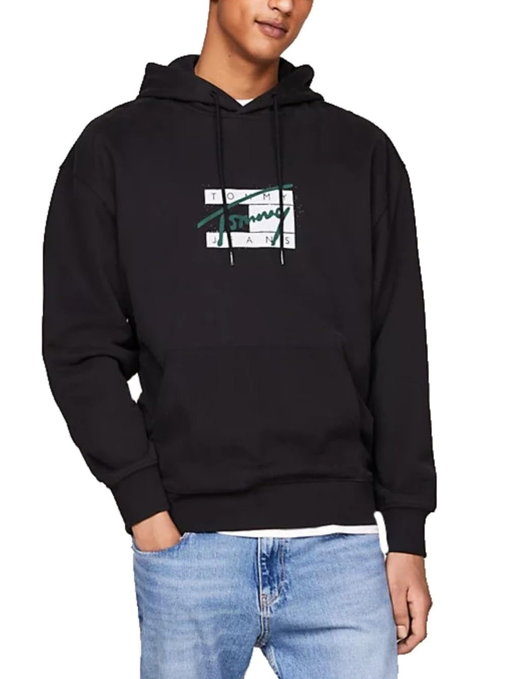 TOMMY HILFIGER Felpa Uomo - modello DM0DM20170 Nero