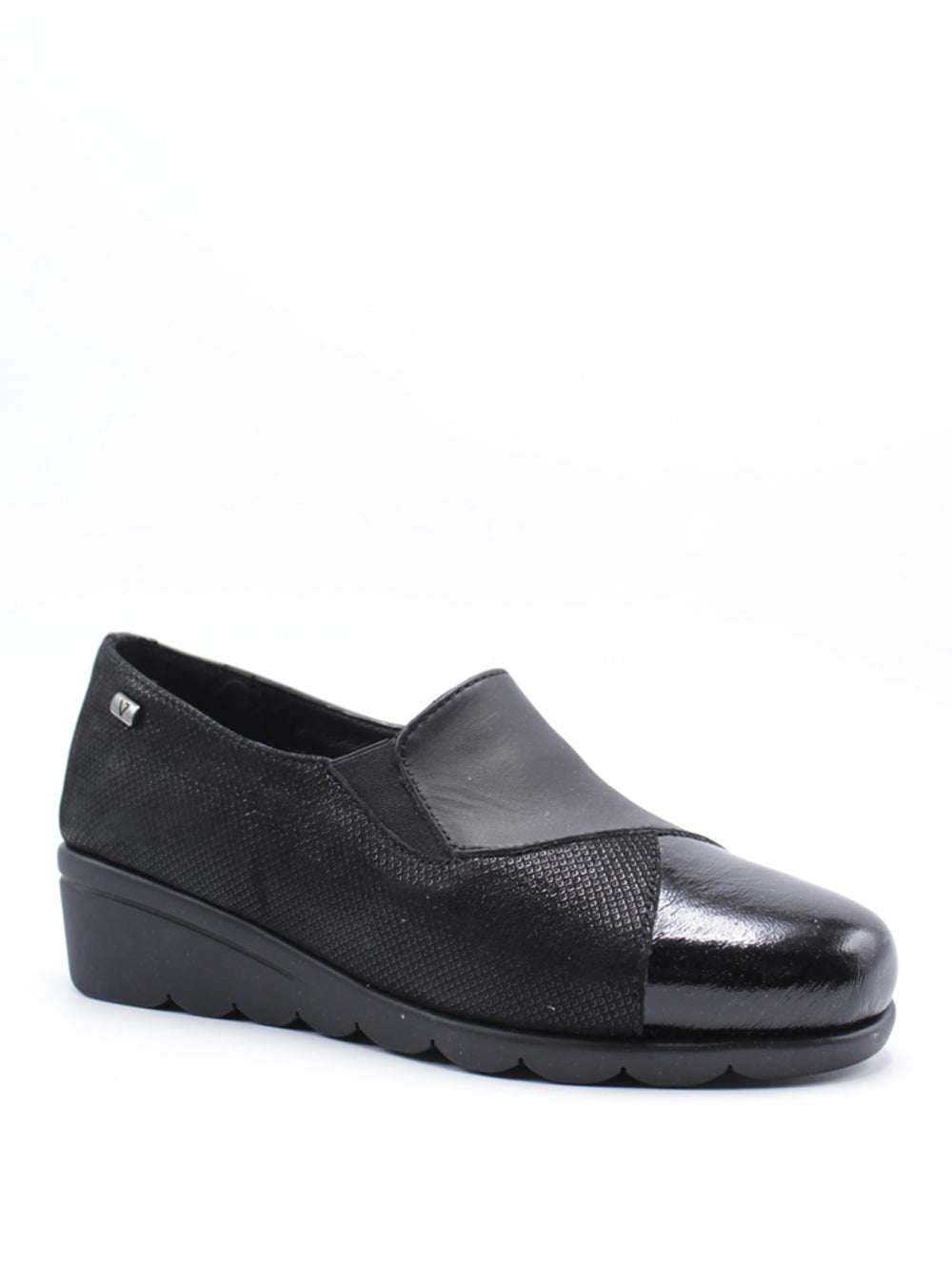 VALLEVERDE Mocassini con zeppa Donna - modello VS10304 Nero