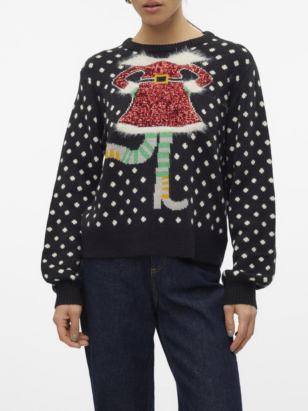 VERO MODA Maglione Donna - modello 10311359 Nero