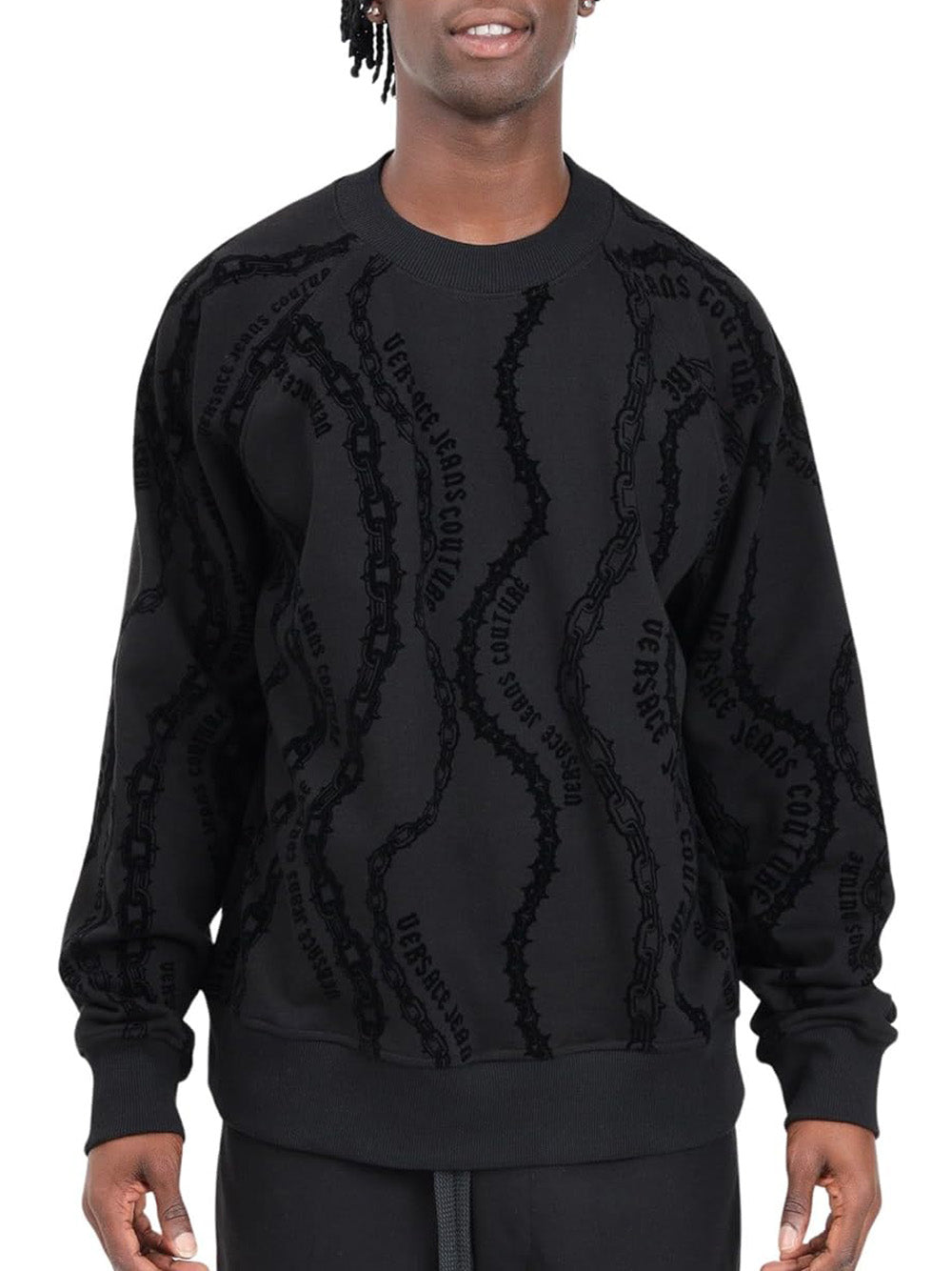 Versace VERSACE JEANS COUTURE Felpa Uomo - modello 77GAI3X0 Nero