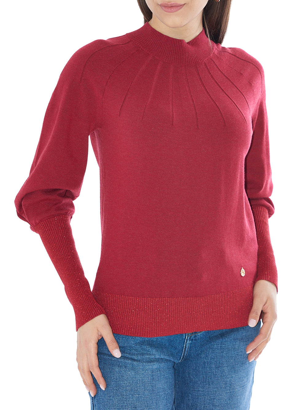 YES ZEE Maglione Donna - modello M055BG00 Rosso