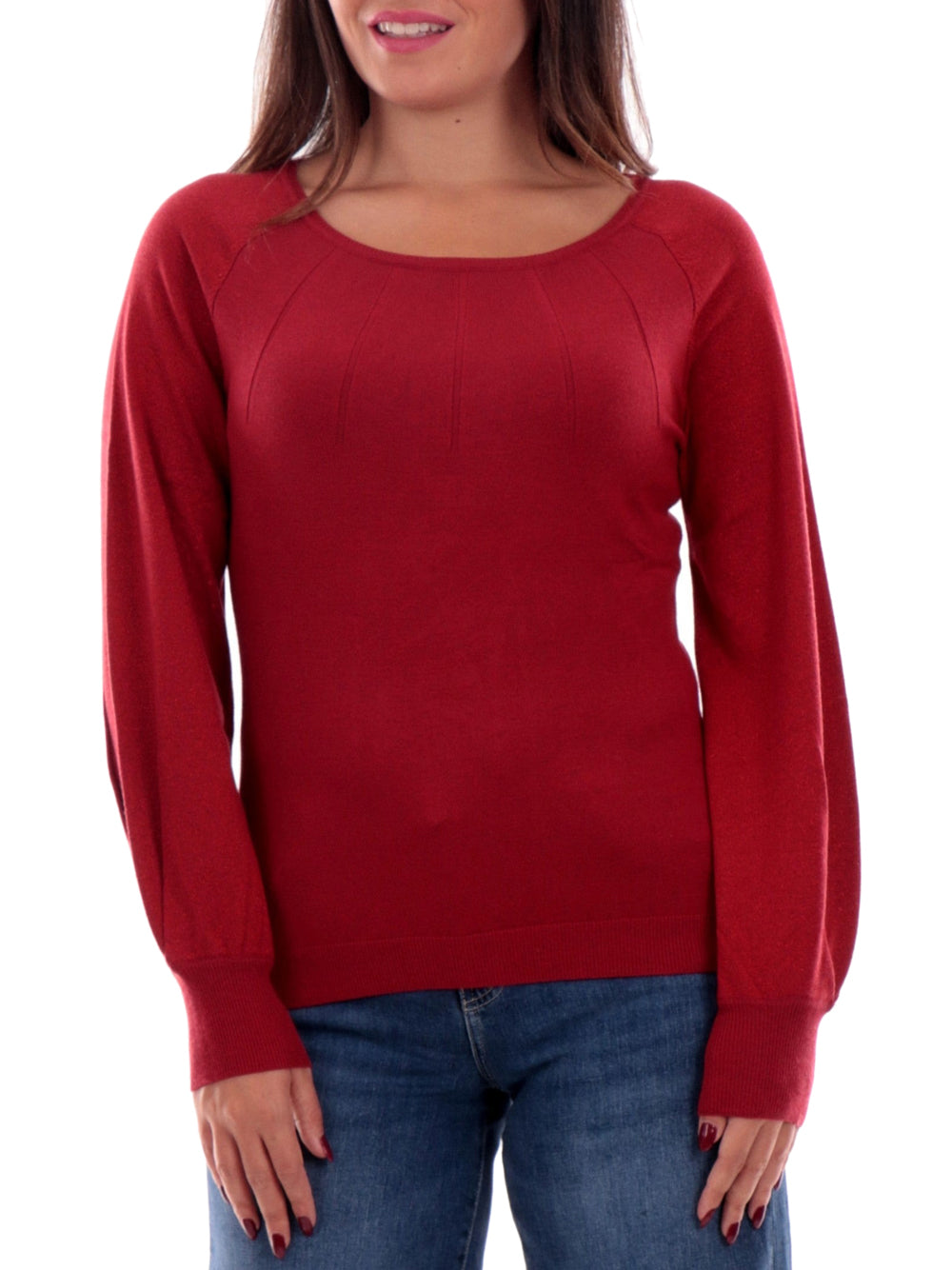 YES ZEE Maglione Donna - modello M062BG00 Rosso