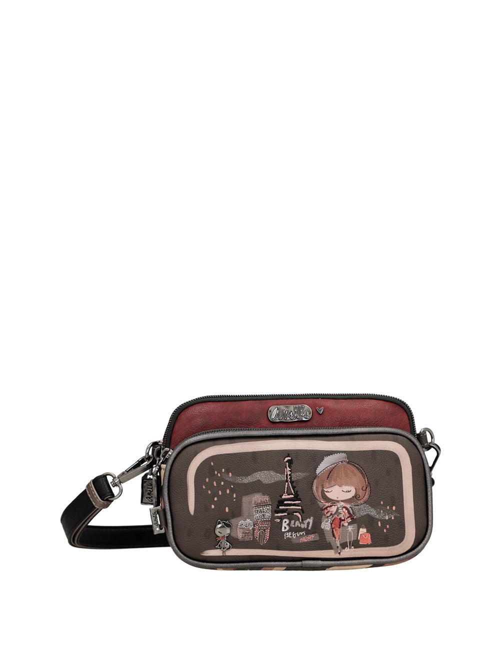 ANEKKE Borsa a Tracolla Donna - modello 41803-445 Marrone