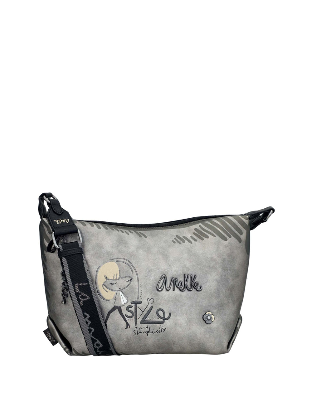 ANEKKE Borsa a Tracolla Donna - modello 41863-521 Grigio