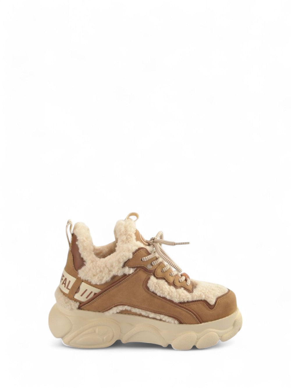 BUFFALO Sneakers platform Donna - modello 1636023 Beige