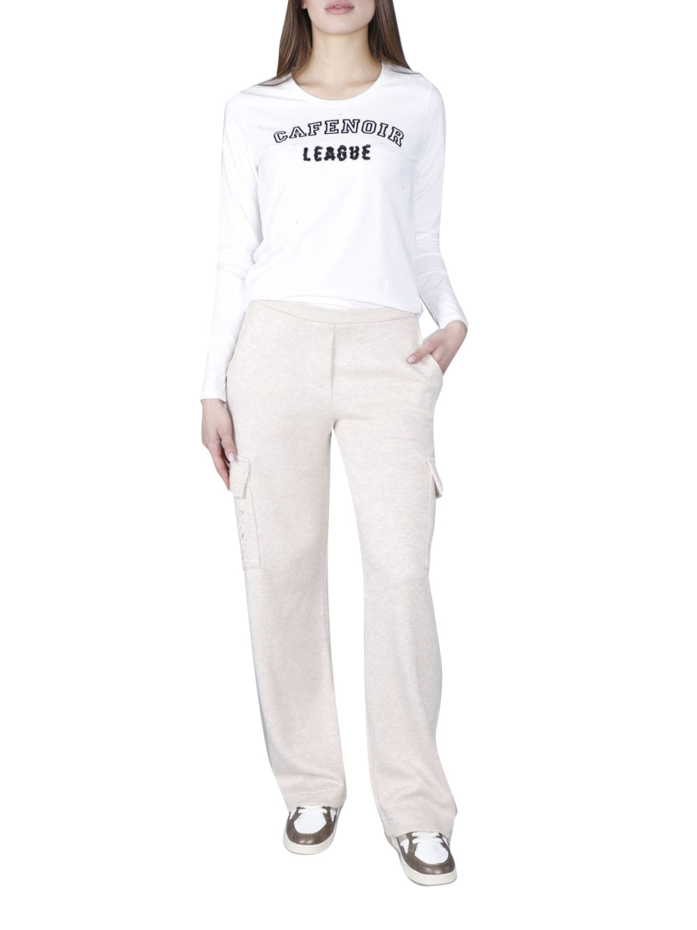 CafèNoir CAFE'NOIR Pantalone Donna - modello C7JF0119 Beige