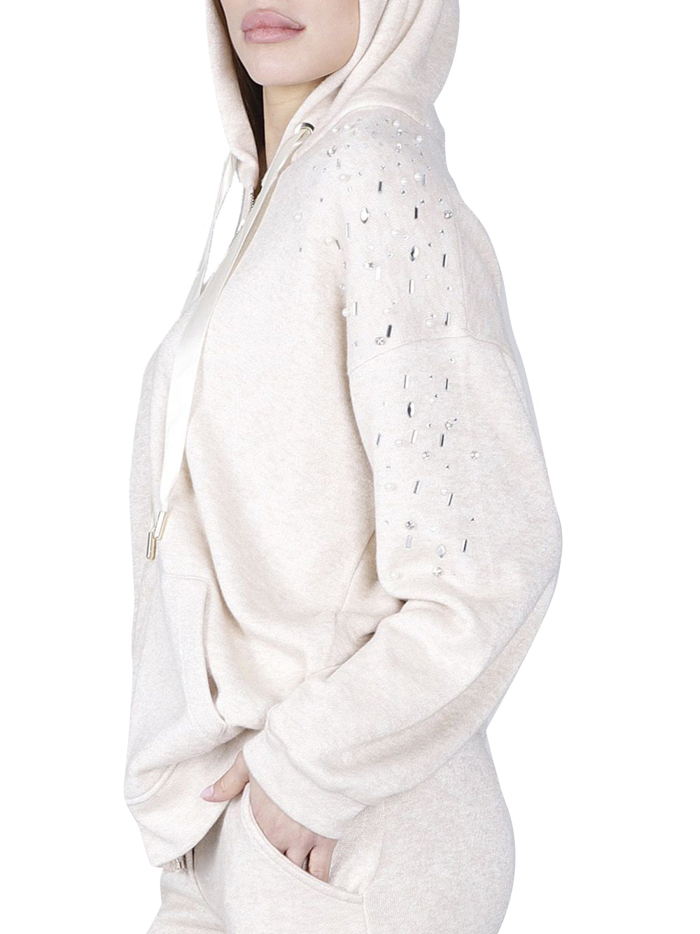 CafèNoir CAFE'NOIR Felpa con zip Donna - modello C7JF0120 Beige