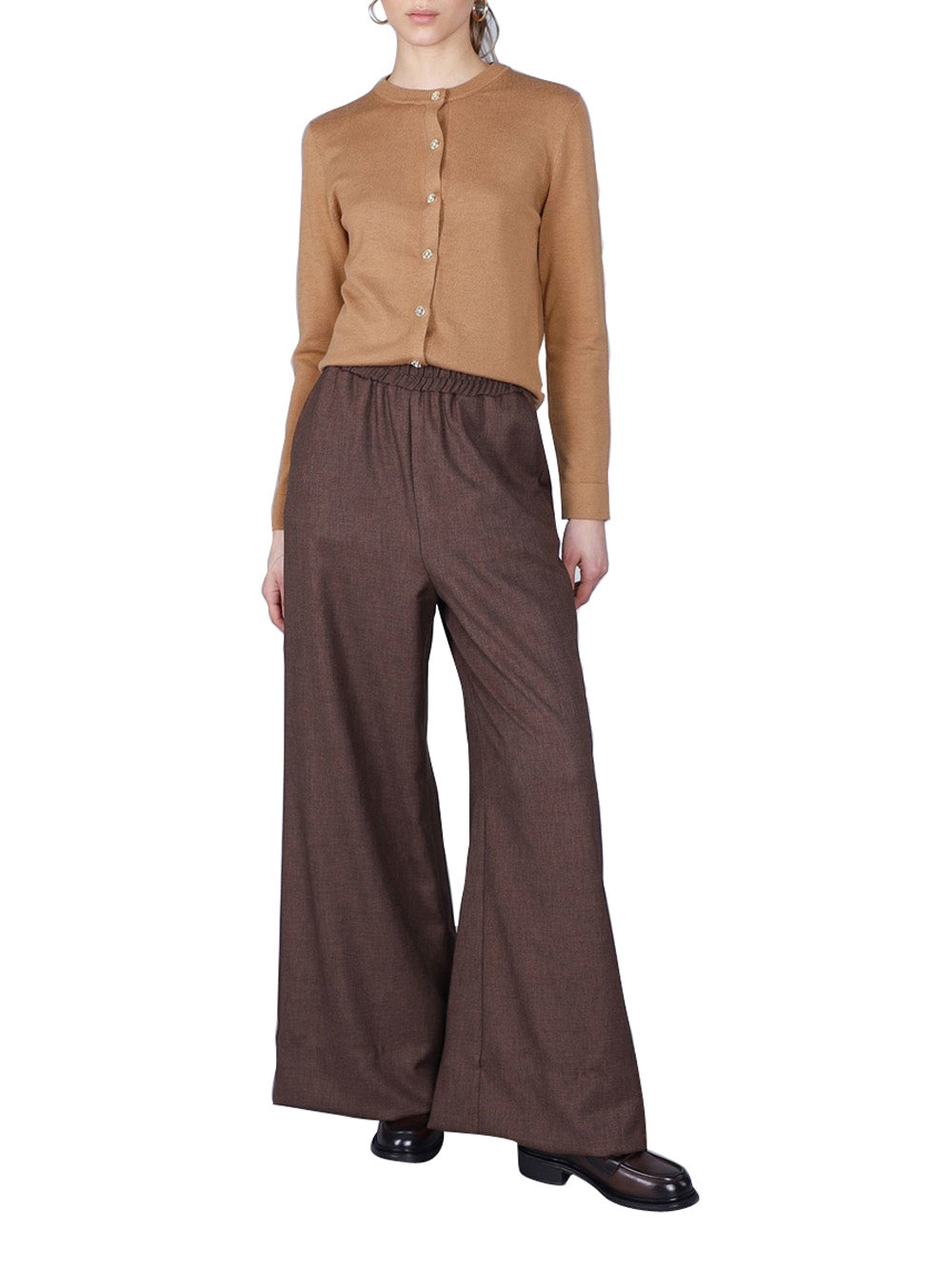CafèNoir CAFE'NOIR Pantalone Wide Leg Fit Donna - modello C7JP0259 Marrone